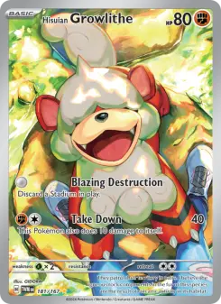 Hisuian Growlithe — Twilight Masquerade 181