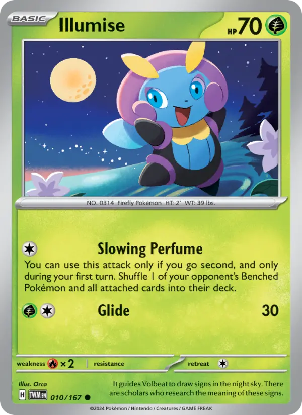 Illumise 10 card from Twilight Masquerade