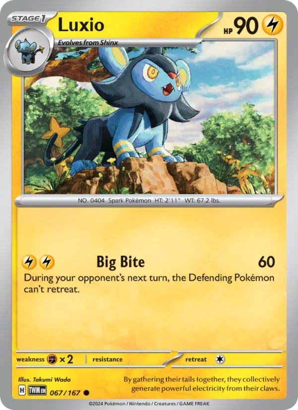 Luxio 67 card from Twilight Masquerade