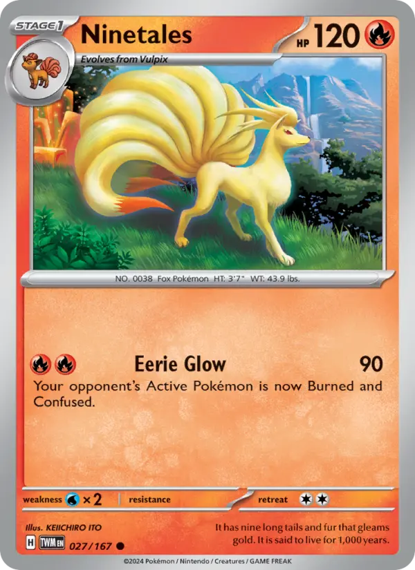 Ninetales 27 — Twilight Masquerade 27, Normal finish