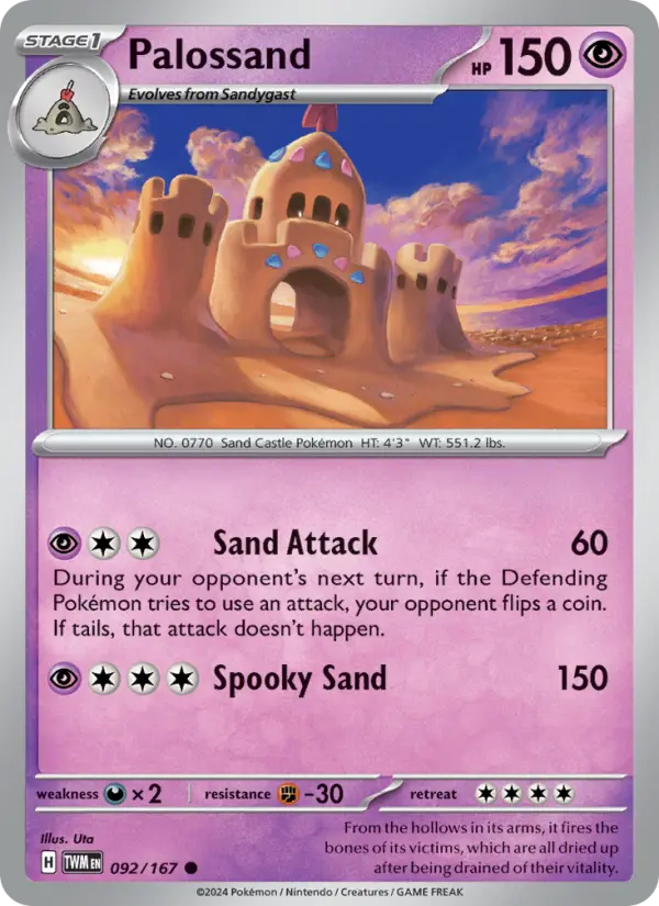 Palossand 92 card from Twilight Masquerade