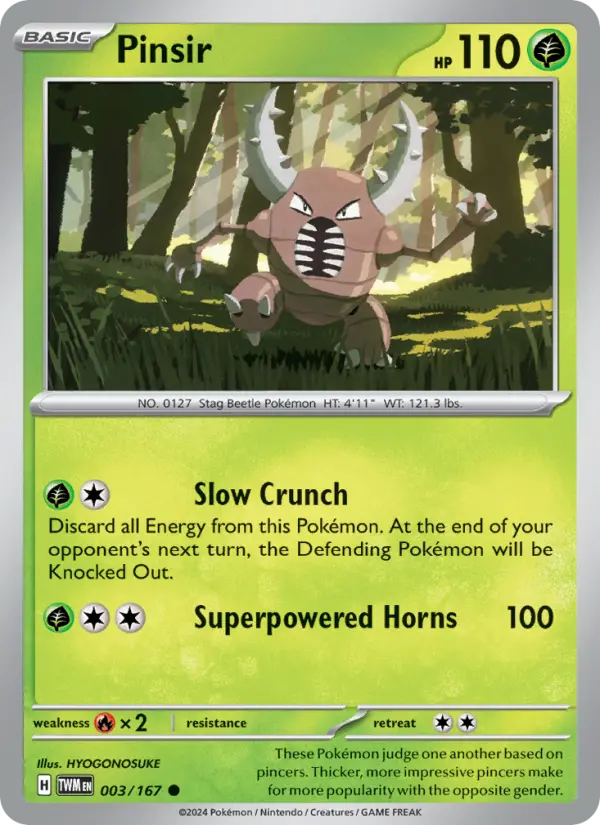 Pinsir 3 — Twilight Masquerade 3, Normal finish
