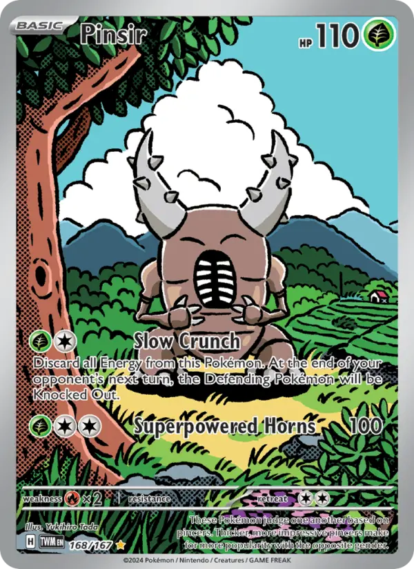 Pinsir 168 — Twilight Masquerade 168, Holofoil finish