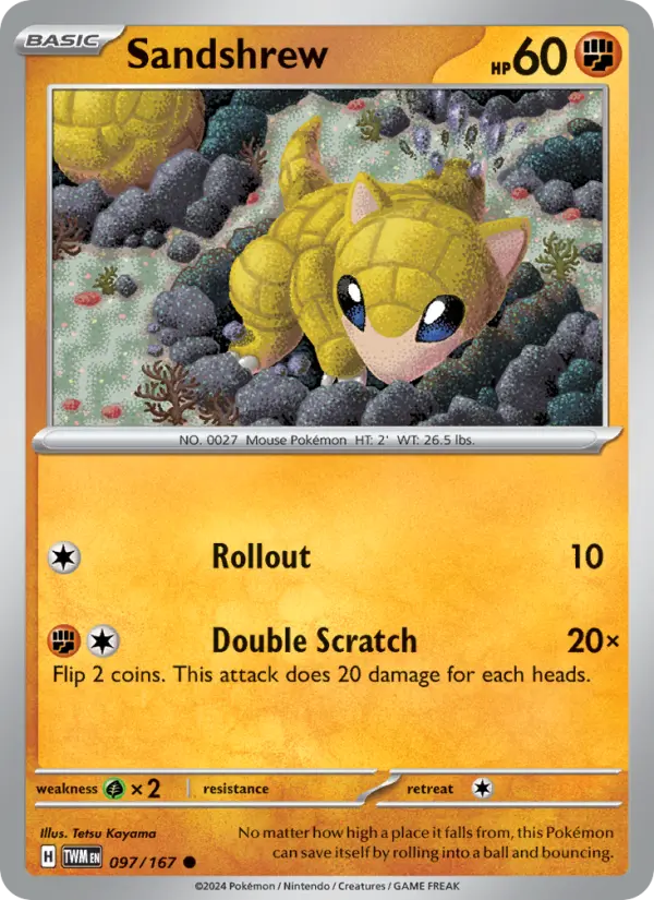 Sandshrew 97 — Twilight Masquerade 97, Normal finish