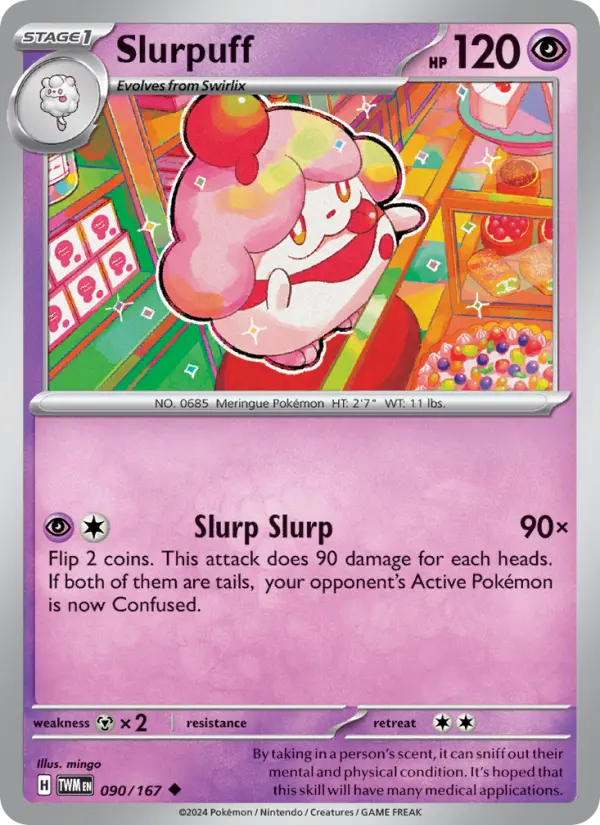 Slurpuff 90 card from Twilight Masquerade