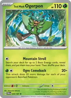 Teal Mask Ogerpon — Twilight Masquerade #24
