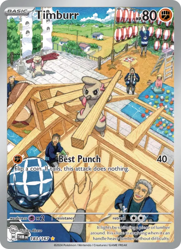 Timburr 183 card from Twilight Masquerade