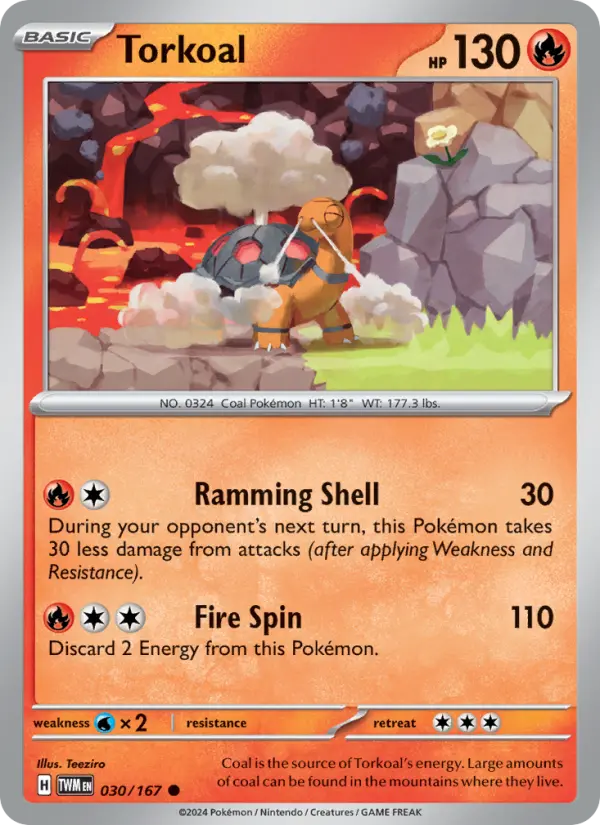 Torkoal 30 card from Twilight Masquerade