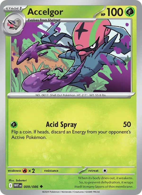 Accelgor 9 card from White Flare