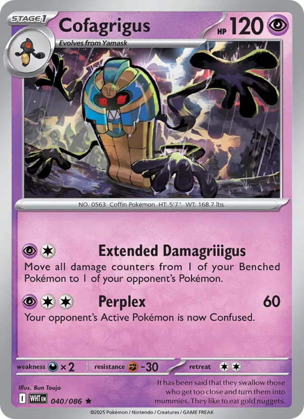 Cofagrigus 40 card from White Flare