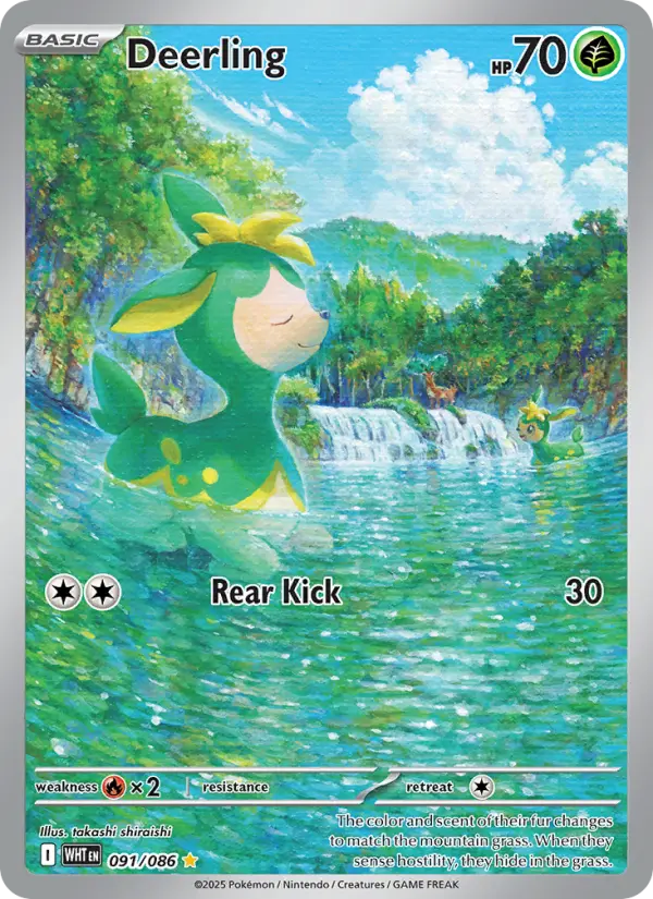 Deerling 91 — White Flare 91, Holofoil finish