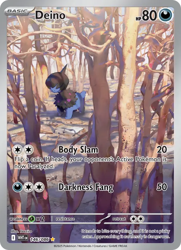 Deino 146 — White Flare 146, Holofoil finish