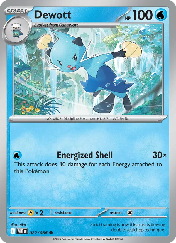 Dewott 22 card from White Flare