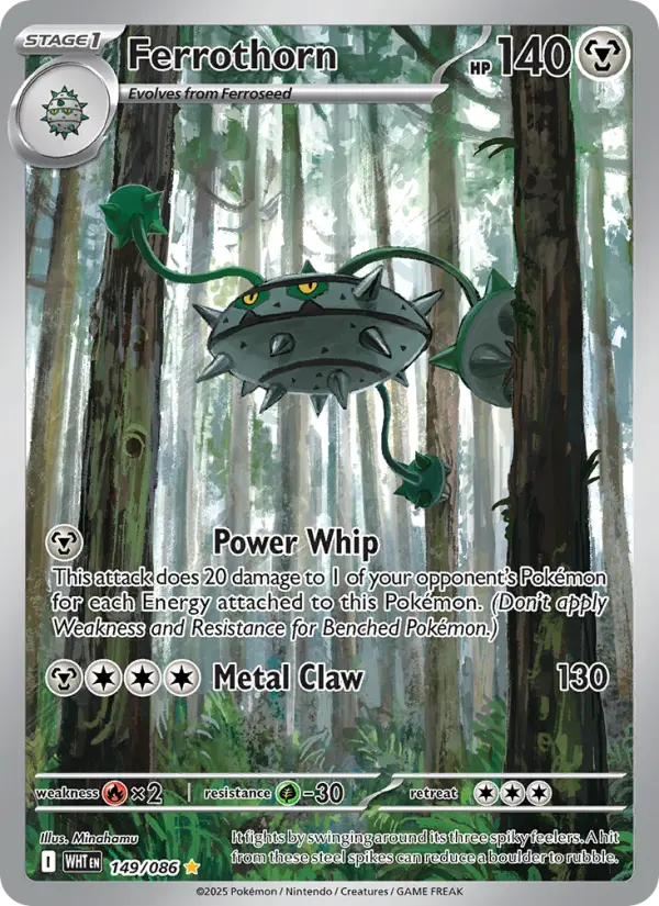 Ferrothorn 149 — White Flare 149, Holofoil finish