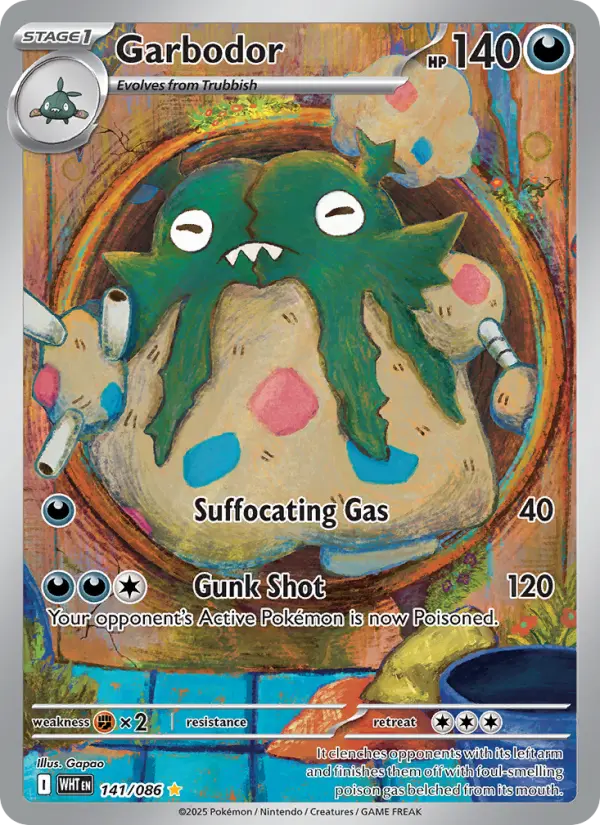 Garbodor 141 — White Flare 141, Holofoil finish