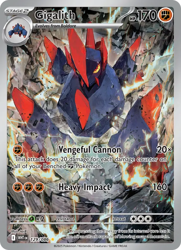 Gigalith 129 card from White Flare