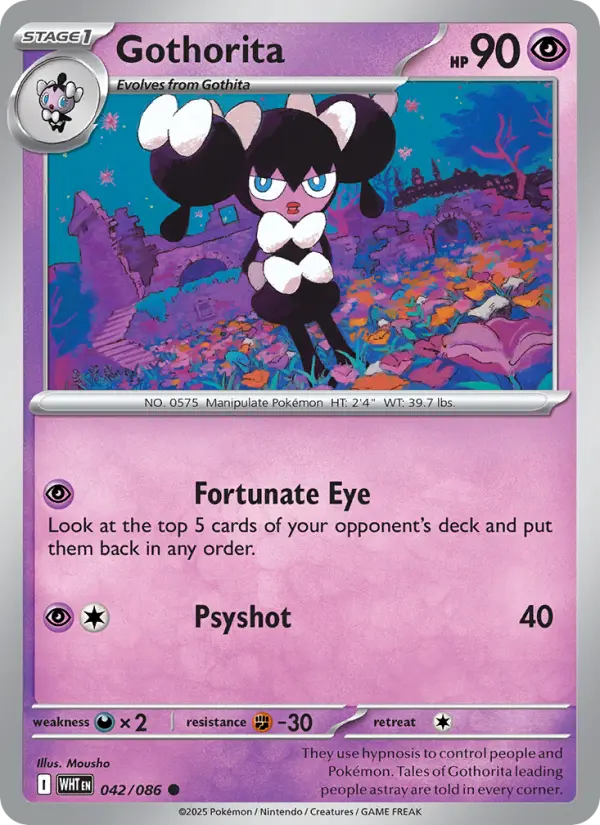 Gothorita 42 — White Flare 42, Holofoil finish
