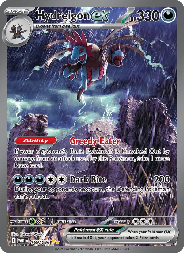 Hydreigon ex 169 card from White Flare
