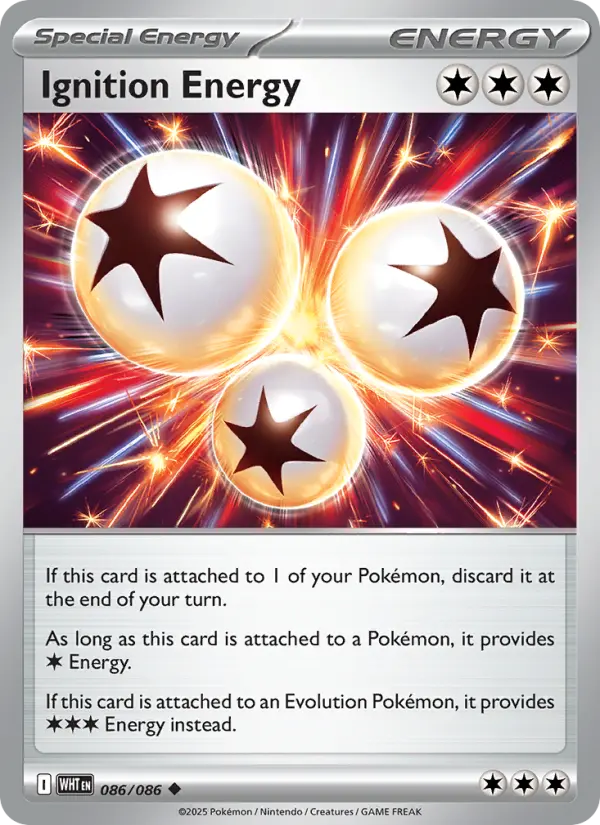 Ignition Energy 86 — White Flare 86, Holofoil finish