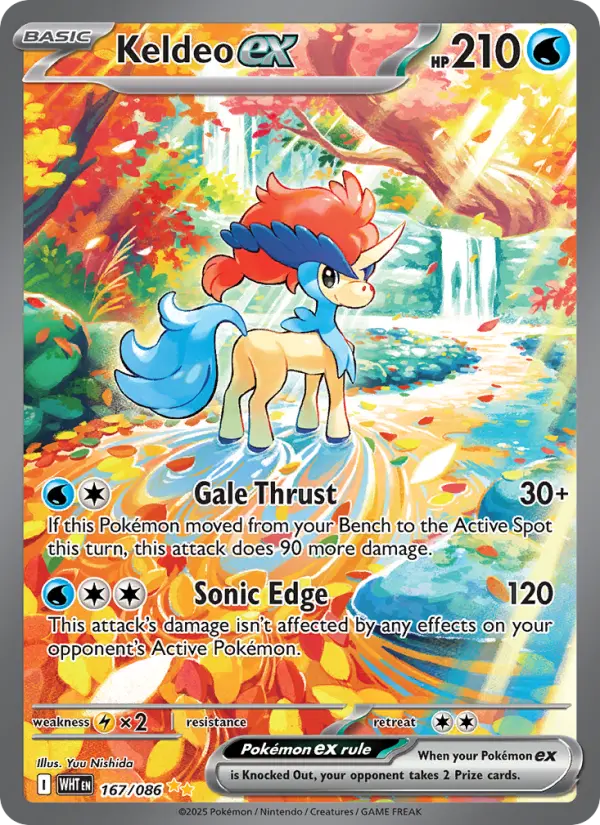 Keldeo ex 167 card from White Flare