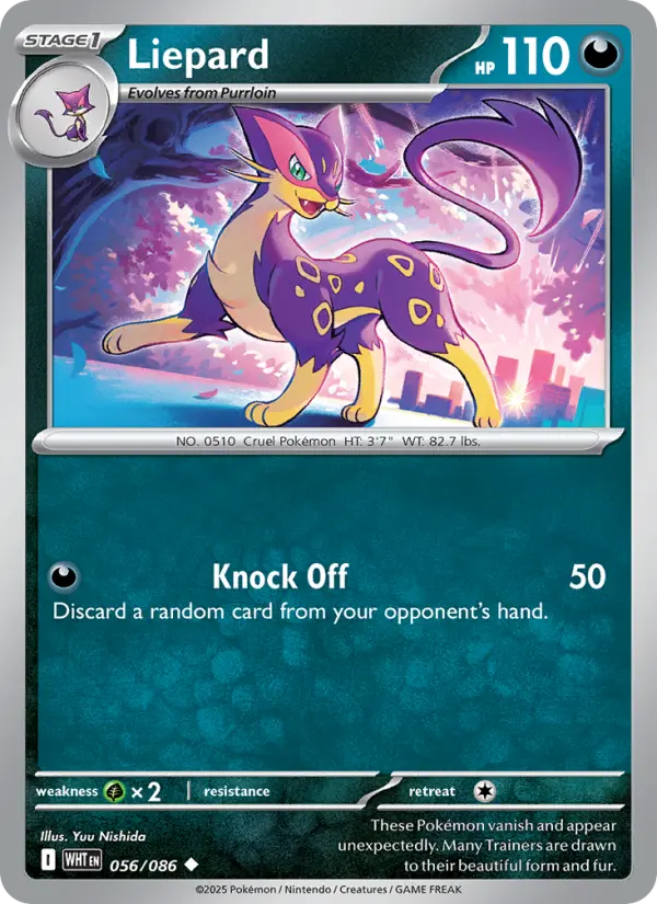 Liepard 56 — White Flare 56, Holofoil finish