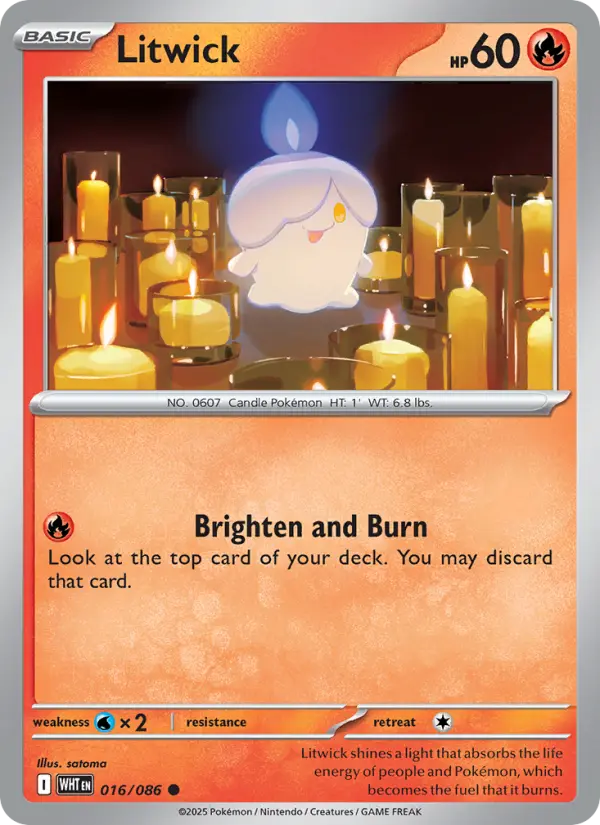 Litwick 16 — White Flare 16, Holofoil finish