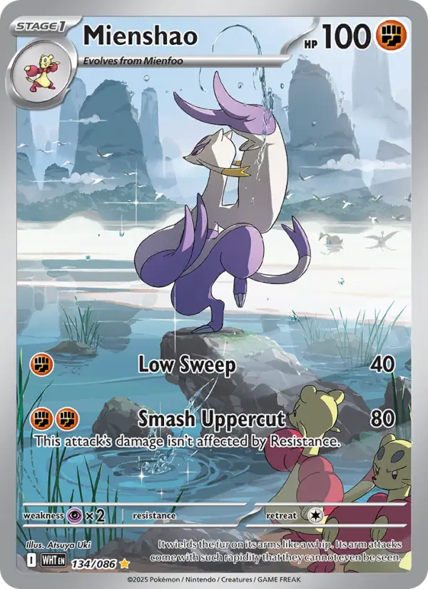 Mienshao 134 — White Flare 134, Holofoil finish
