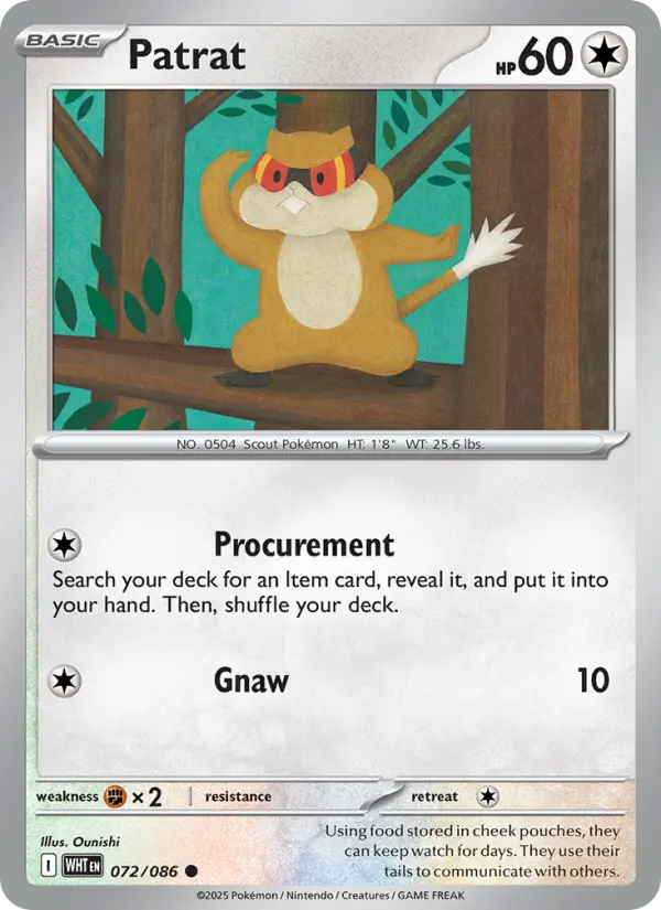 Patrat 72 card from White Flare