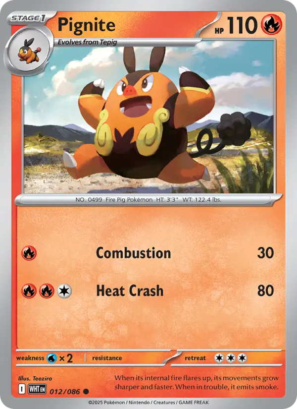 Pignite 12 card from White Flare