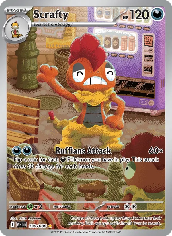 Scrafty 139 — White Flare 139, Holofoil finish