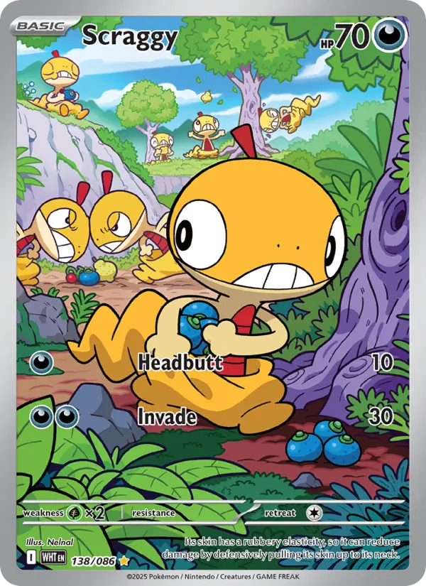 Scraggy 138 — White Flare 138, Holofoil finish