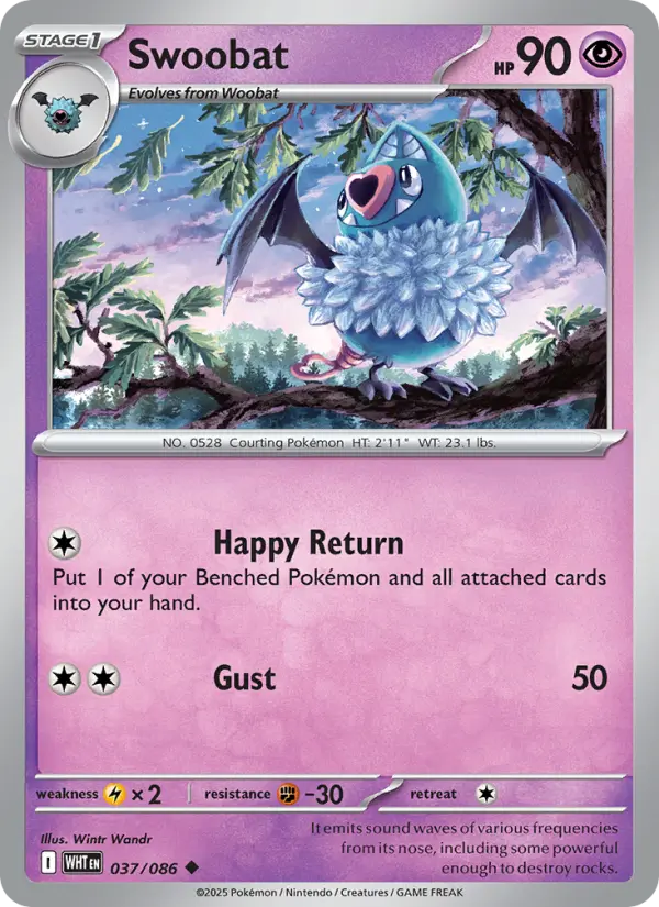 Swoobat 37 — White Flare 37, Holofoil finish