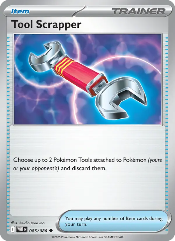 Tool Scrapper 85 — White Flare 85, Holofoil finish