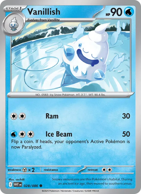 Vanillish 28 — White Flare 28, Holofoil finish