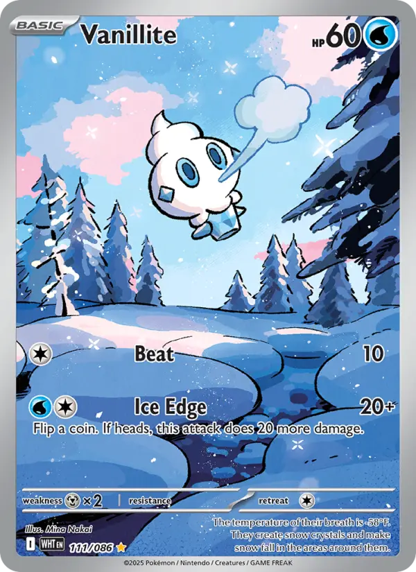 Vanillite 111 — White Flare 111, Holofoil finish