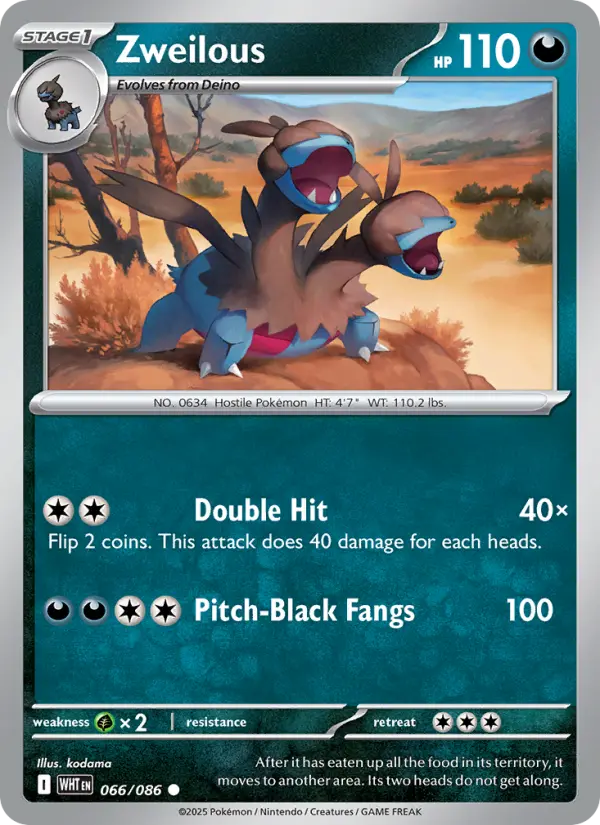 Zweilous 66 — White Flare 66, Holofoil finish