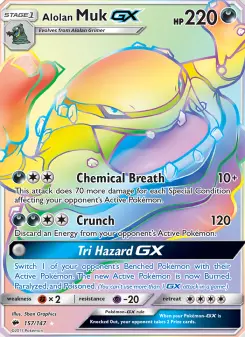 Alolan Muk-GX 157 — Burning Shadows