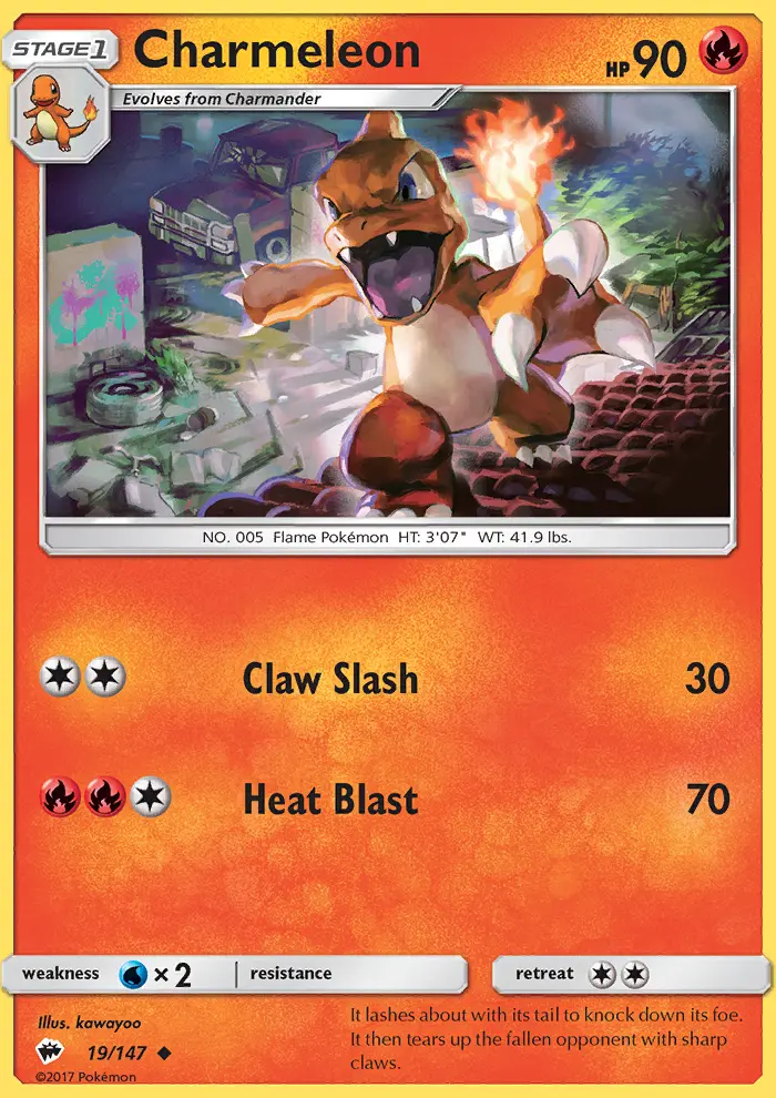 Charmeleon 19 — Burning Shadows 19, Normal finish