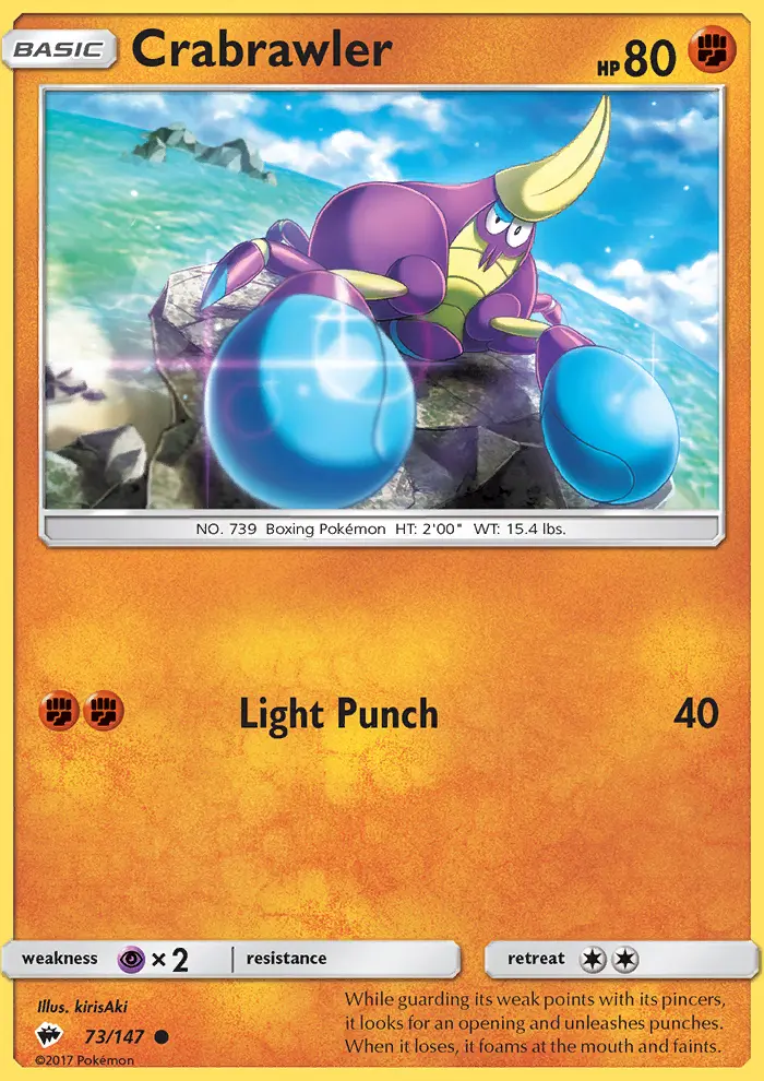 Crabrawler 73 — Burning Shadows 73, Normal finish