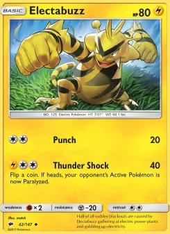 Electabuzz — Burning Shadows #42
