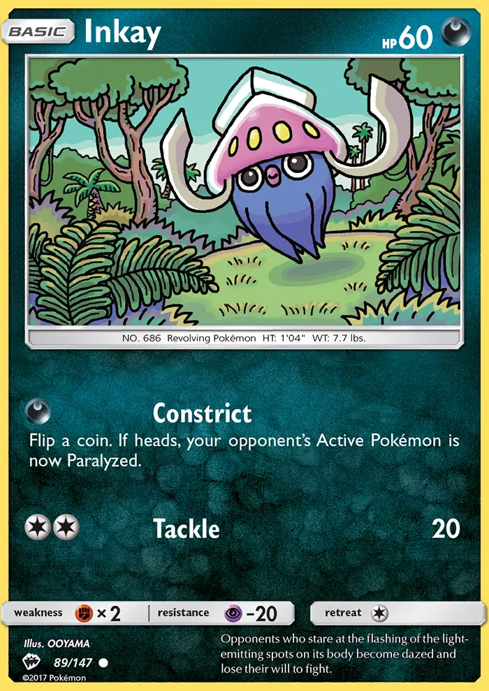 Inkay 89 — Burning Shadows 89, Normal finish