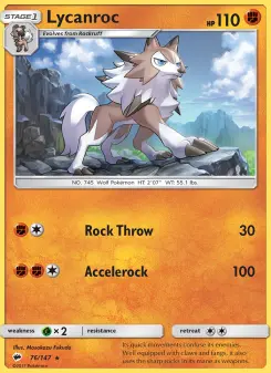 Lycanroc — Burning Shadows #76