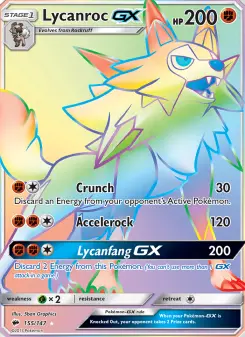Lycanroc-GX 155 — Burning Shadows