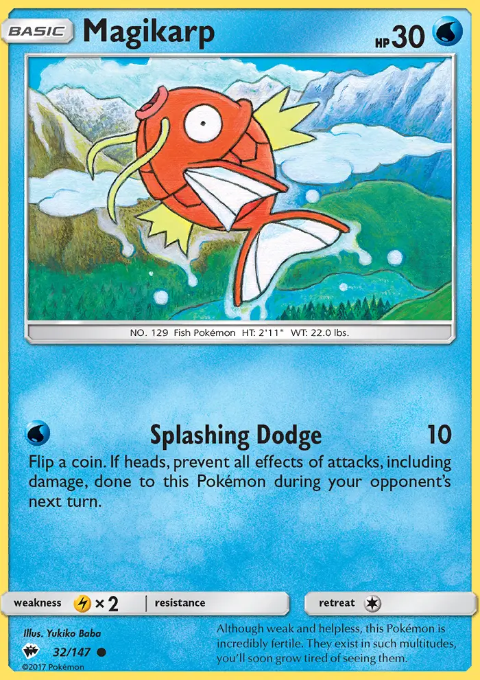 Magikarp 32 — Burning Shadows 32, Normal finish