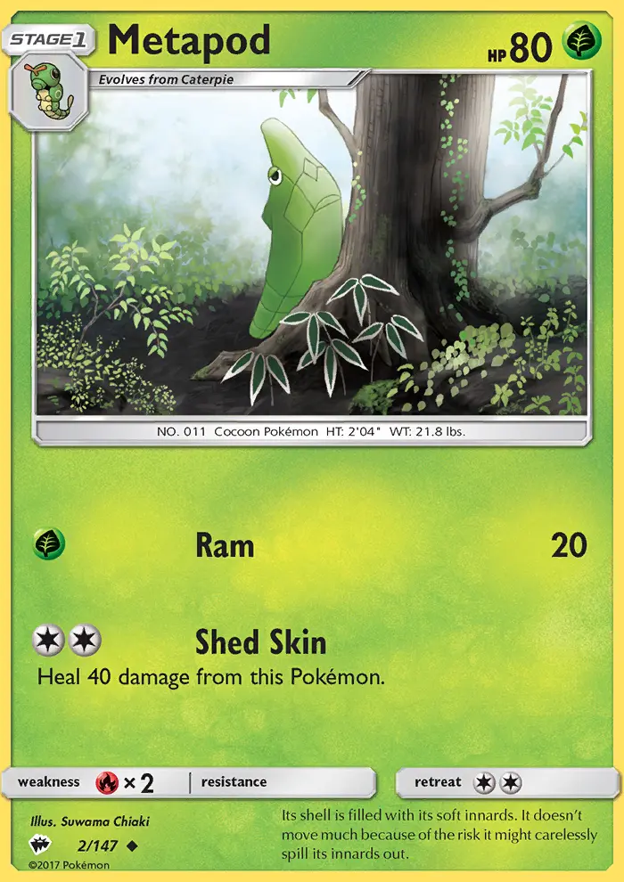 Metapod 2 — Burning Shadows 2, Normal finish
