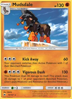 Mudsdale 78 — shown as an example of the Reverse Holofoil finish