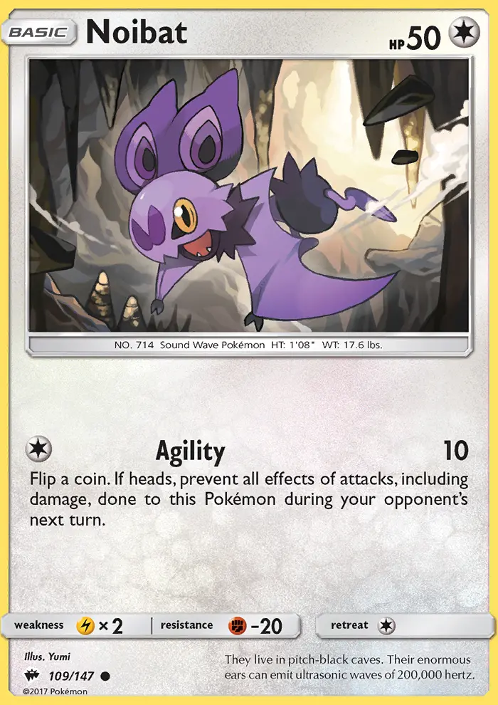 Noibat 109 card from Burning Shadows