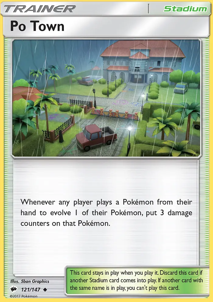 Po Town 121 — Burning Shadows 121, Normal finish