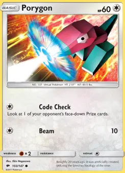 Porygon — Burning Shadows #103