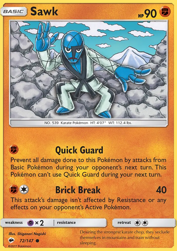 Sawk 72 — Burning Shadows 72, Normal finish